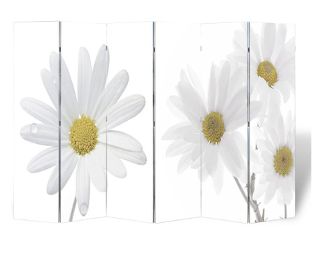Zložljiv paravan 217x170 cm cvetje