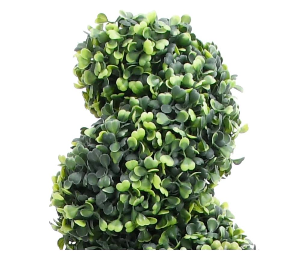 Umjetna biljka šimšira s loncem, zelena, 89 cm, spirala - 2
