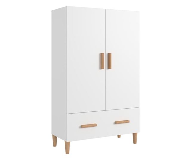 Dulap înalt, alb, 70x31x115 cm, lemn prelucrat