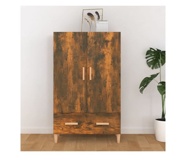 Dulap înalt, stejar fumuriu, 70x31x115 cm, lemn prelucrat