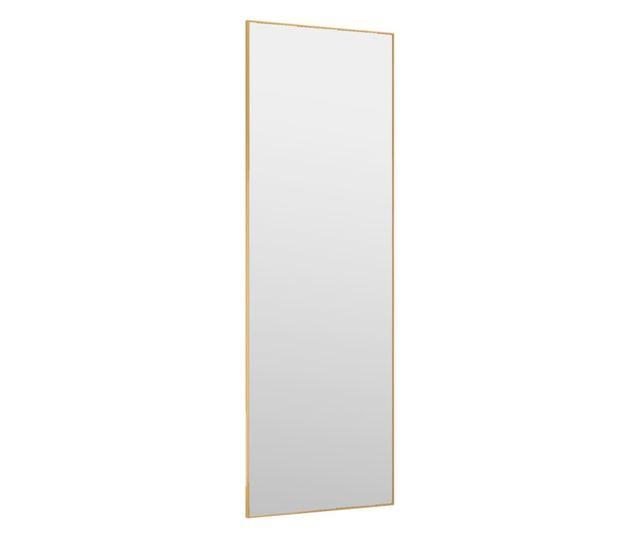 Ogledalo za vrata zlatno 40 x 100 cm od stakla i aluminija