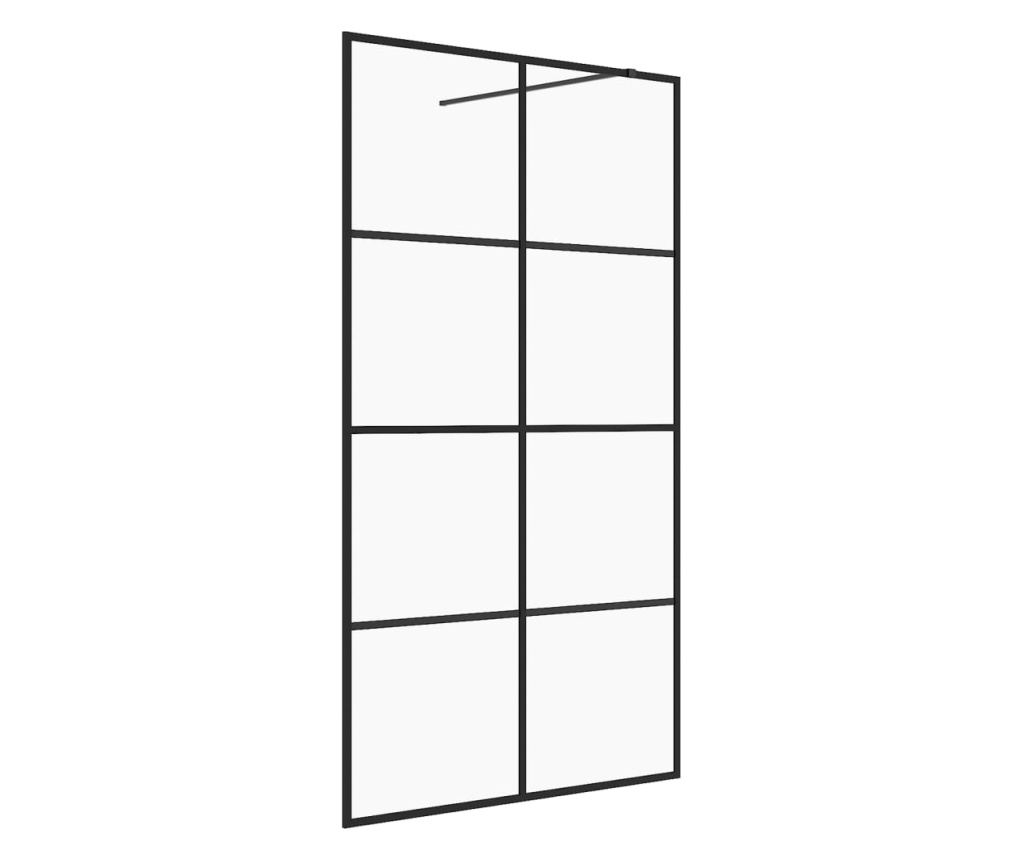 Стена за душ с прозрачно ESG стъкло, 140x195 см - 2