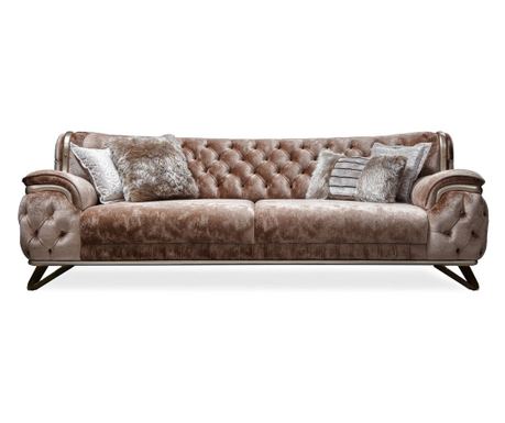 Canapea Lux Zen Asi, Catifea maro, lungime 250cm, latime 98cm, inaltime 85cm