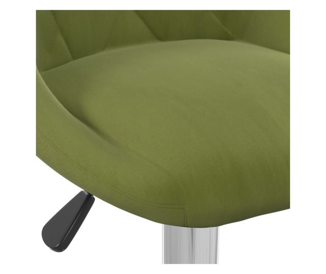 Barski stol, svetlo zelen, žamet