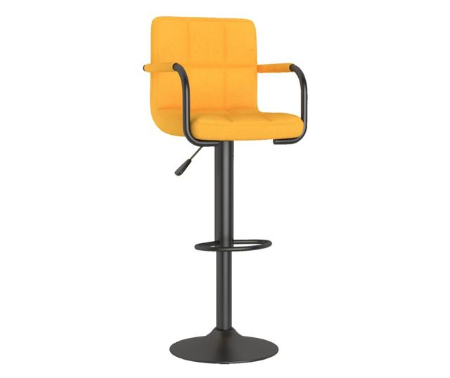 Barski stolčki 2 kosa gorčično rumeno blago