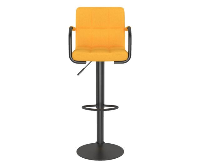 Barski stolčki 2 kosa gorčično rumeno blago
