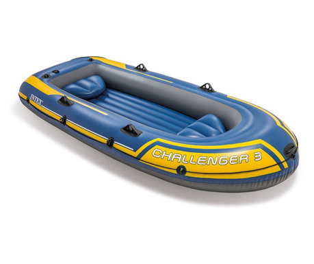 Barca Gonflabila Challenger 3 Intex, vasle + pompa inclusa, 68370