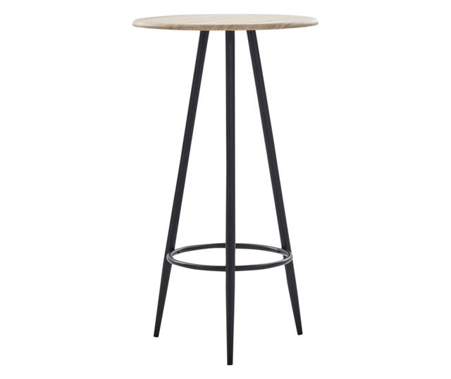 Set za bar, 5 komada, bijela, ekološka koža