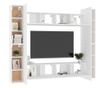 Set TV ormarića, 8 komada, bijeli, iverica thumbnail 3