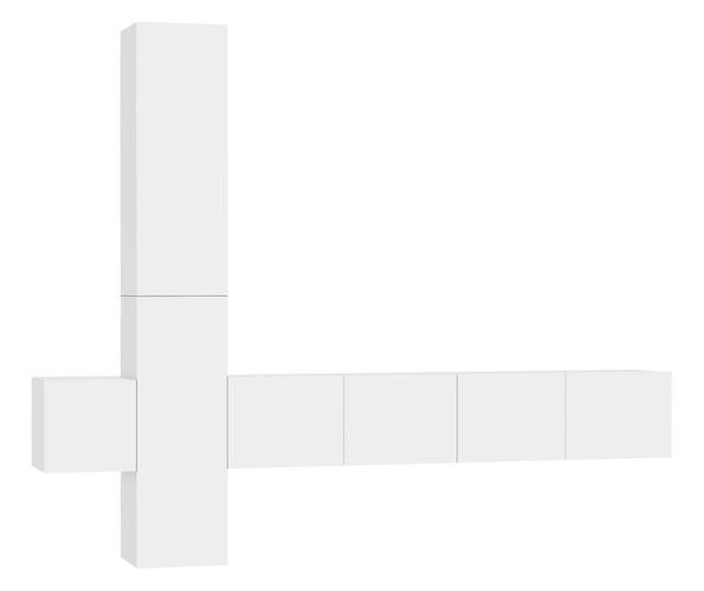 Set TV ormari, 5 komada, bijela, PAL