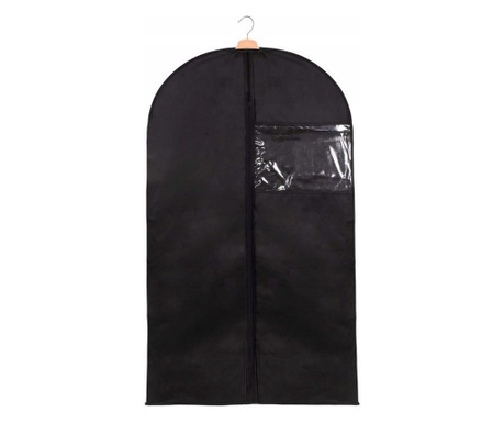 Husa pentru transport haine, pe umeras, impermeabila, negru, 60x100 cm, Springos