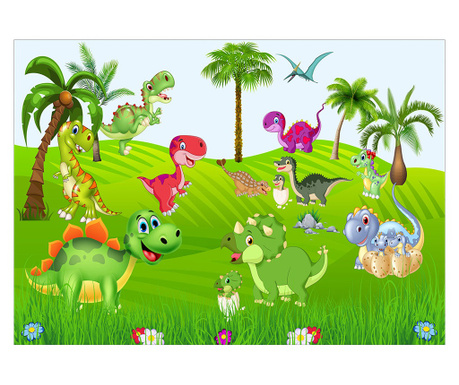 Fototapet copii Dinozauri pentru Copii, autoadeziv, 120 x 200 cm