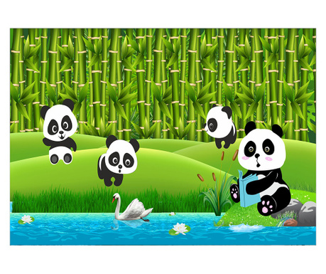 Fototapet copii Panda in Natura, autoadeziv, 120 x 200 cm