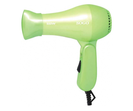 Sušilo za kosu putno SEC-SS-3615-G, 800 W, Zeleno, SOGO