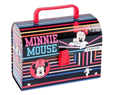 Geanta gradinita cu maner, Multicolor, Minnie Mouse, 20 x 14.5 x 8 - 0 cm