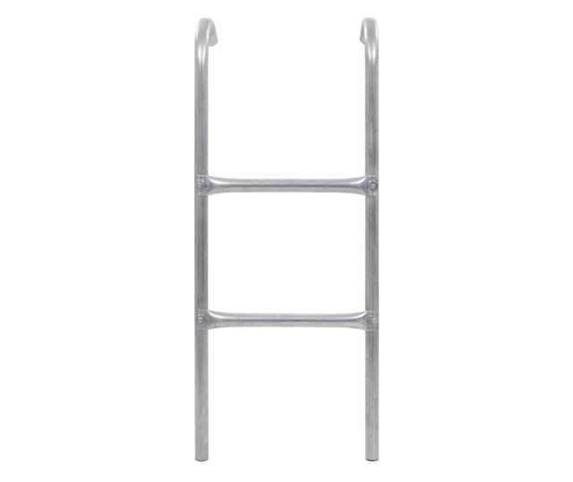Ljestve za trampolin s 2 prečke čelične srebrne 72 cm