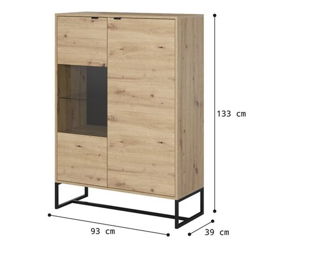 Vitrina  93x39x133 cm
