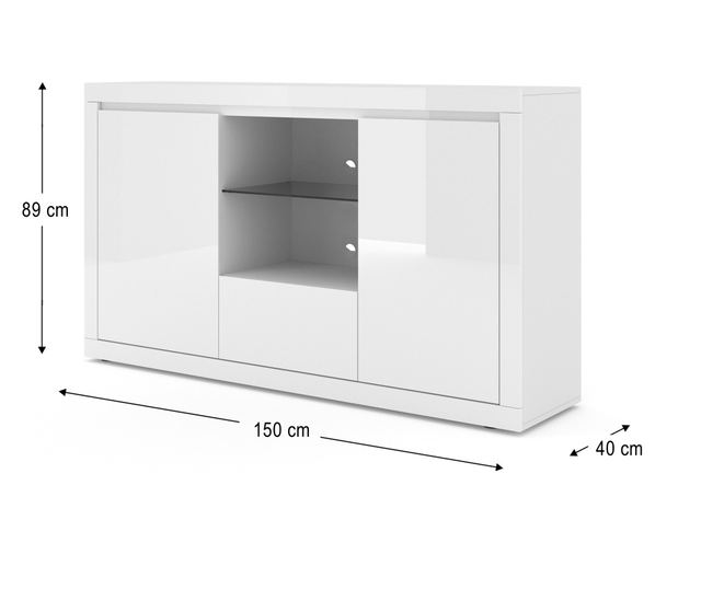Predalnik  150x40x89 cm