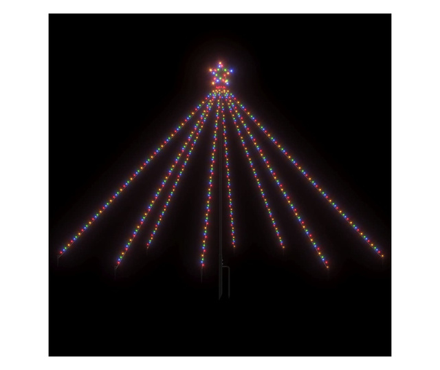 Božićno drvce sa svjetlima 400 LED žarulja raznobojno 2,5 m