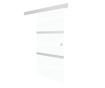 Drsna vrata ESG steklo in aluminij 76x205 cm srebrna