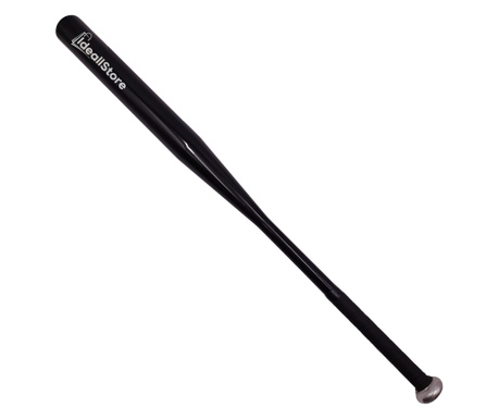 Bata de baseball IdeallStore®, Home Run, aluminiu, 80 cm, negru