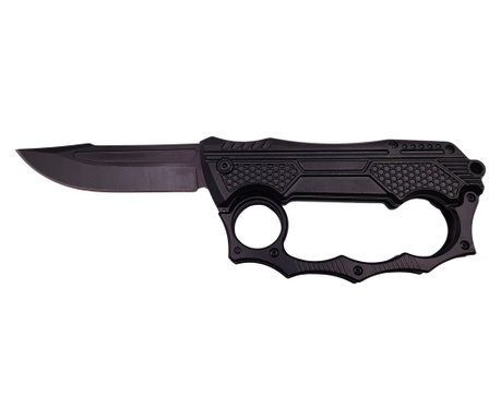 IdeallStore® vadászkés, Battlestar penge, rozsdamentes acél, 21,5 cm, fekete