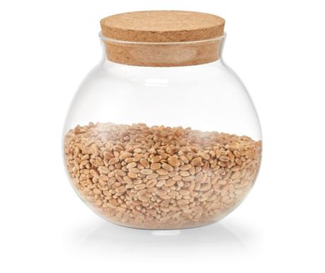Steklenička s pokrovčkom, 500 ml, 10,3 x 10,3 cm, Zeller