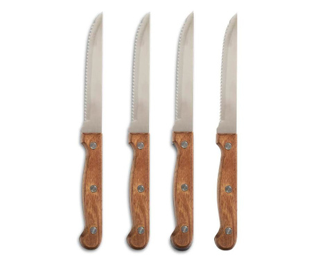 Set noževa za odrezak, 4/1, akacija, 22 x 2 cm, 24968, Zeller