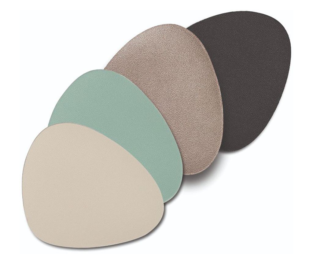 Podstavki za kozarce, črna barva, 6 kos, 10x12 cm, 27058, Zeller - 2