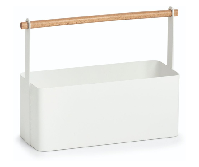 Kutijica limena za začine, Caddy, metal, bijela, 31,5x12x24 cm, 27387, Zeller