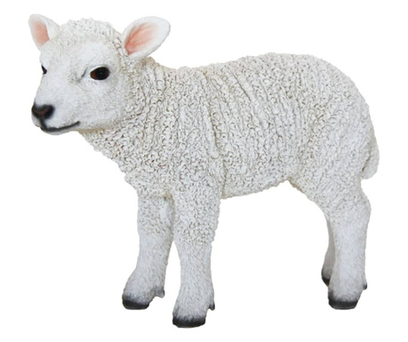 Figurka stojącej owieczki, 25,4 x 9,2 x 20,3 cm