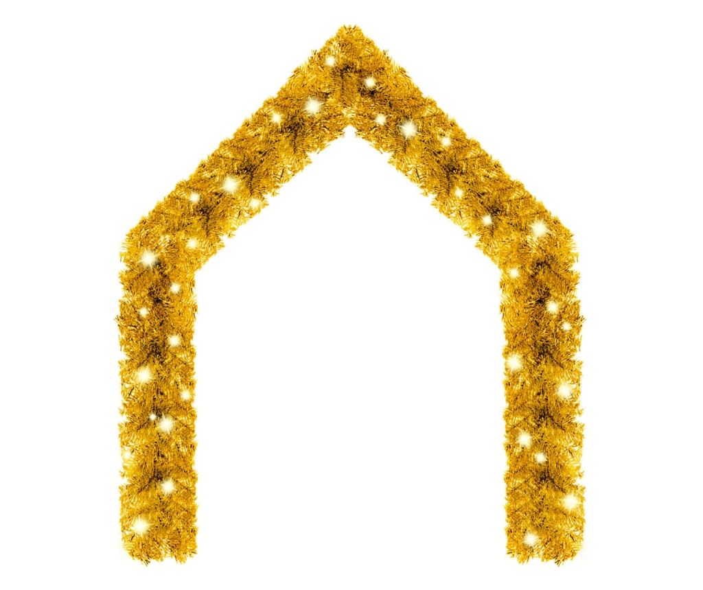 Božićna girlanda s LED svjetlima, zlatna, 10 m - 2
