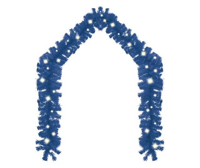 Božićna girlanda s LED svjetlima, plava, 20 m