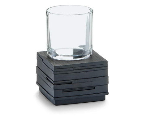 Čaša kupaonska, crna, 8,3x8,3x11,5 cm, Zeller