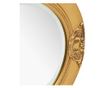 Lustro ścienne w stylu barokowym, złote, 50 cm