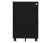 Mobilni ormarić za spise, crni, 39x45x60 cm, čelik