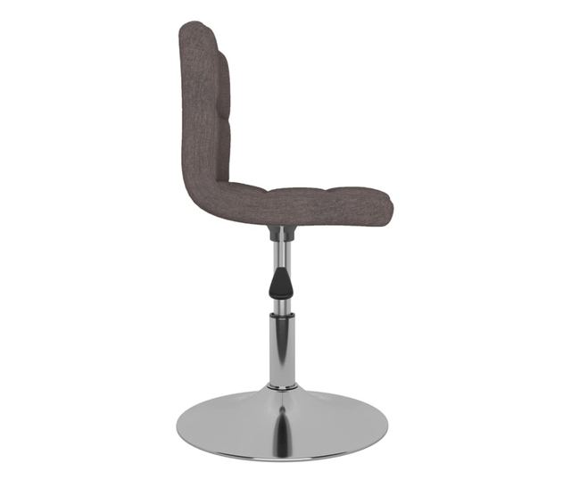 Zakretne stolice za blagovaonicu, 4 kom., sivo taupe, tekstil