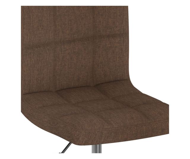 Zakretne kuhinjske stolice, 2 kom., smeđe, tekstil