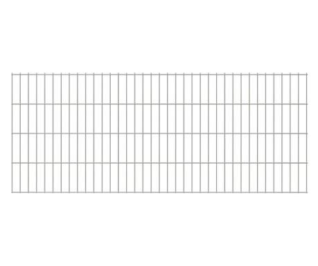 2D zahradní plotový dílec 2,008 x 0,83 m stříbrný