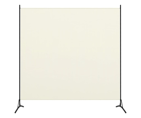 Paravan 1-delni kremno bel 175x180 cm