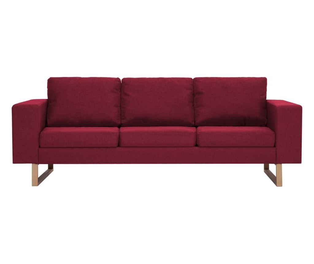 Комплект дивани, 2 части, бордо, текстил - 4