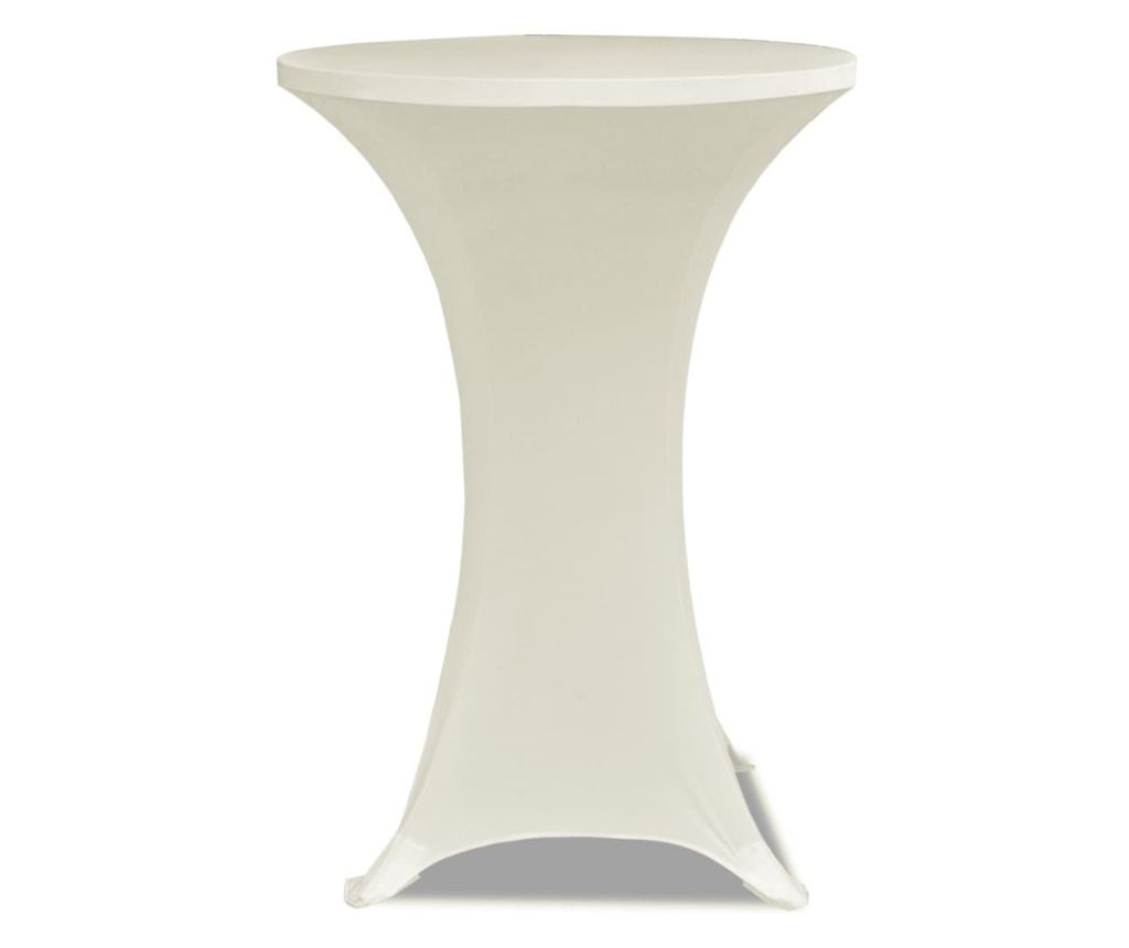 Navlaka za stol Ø60 cm, 2 kom., krem, elastična - 3