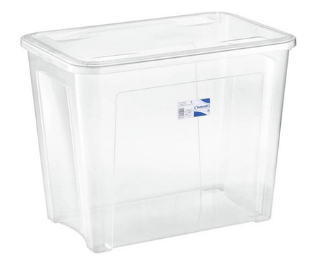 Кутия за Съхранение с Капак Combi Tontarelli 67 L Прозрачен (59 X 39 x 46 cm)