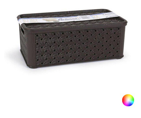 Кутия за Съхранение с Капак Tontarelli 4 L Пластмаса - Черен