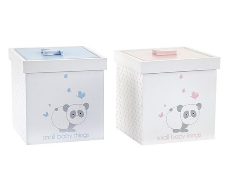 Декоративна кутия Детски Panda Дървен (11 x 11 x 11 cm)