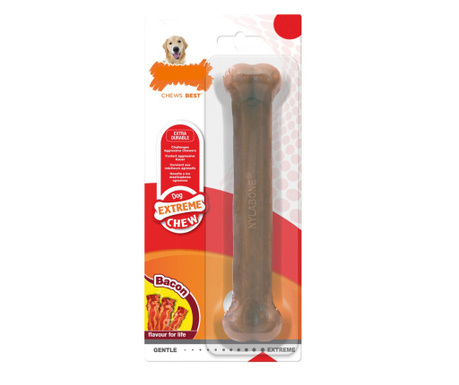 Dog teether Nylabone Dura Chew Bacon Размер XL Найлон