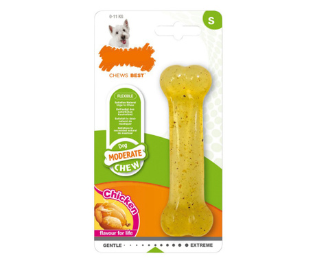 Dog teether Nylabone Moderate Chew Размер S Пиле Термопластичен