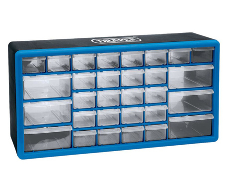 Organizer na narzędzia z 30 szufladami, niebieski, 12015