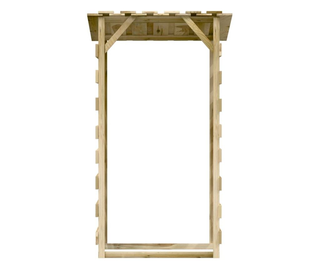 Pergole s krovom, 2 kom, 100x90x200 cm, Tretirani bor - 4