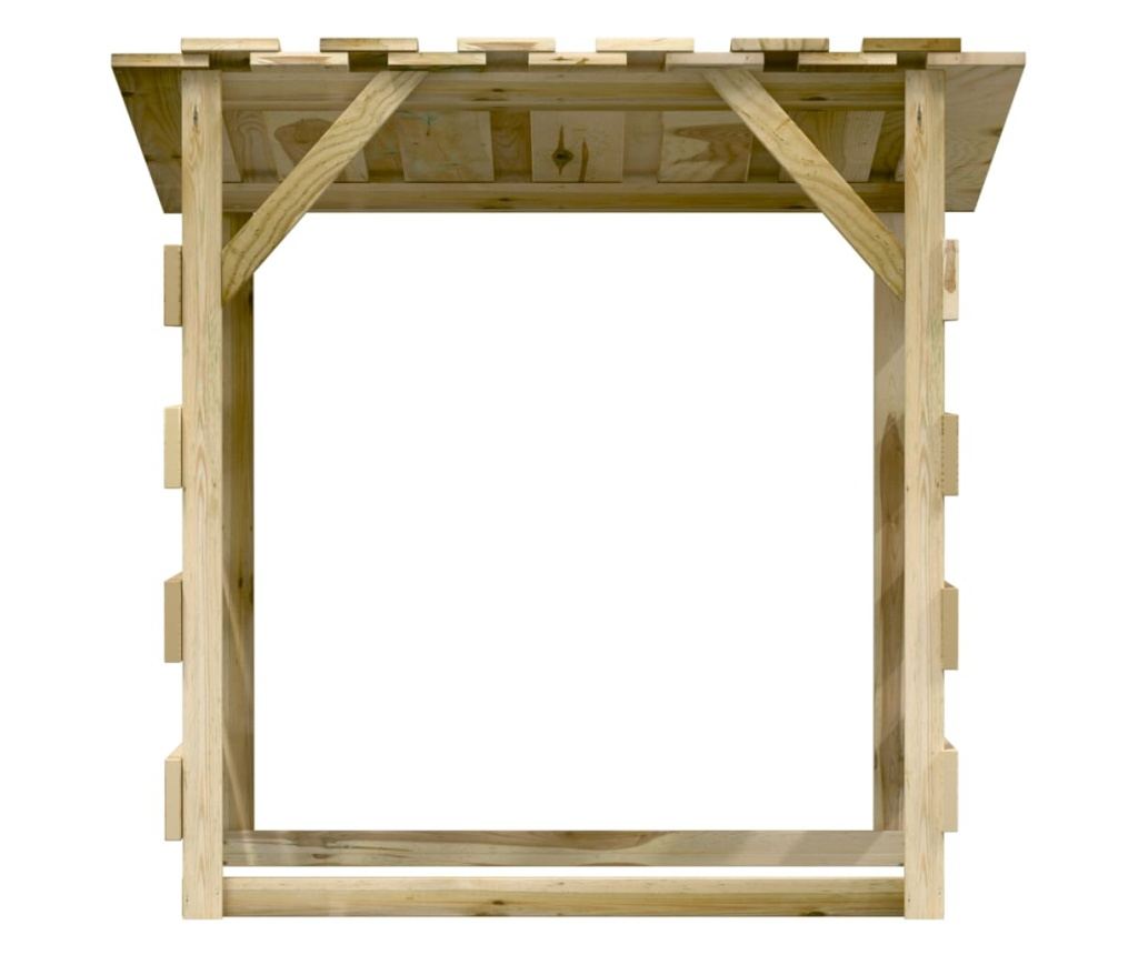 Pergole s krovom, 2 kom, 100x90x100 cm, Tretirano borovo drvo - 4